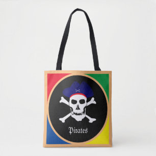 Tote Bag Drapeau Captain & Pirates - Île aux trésors/enfant