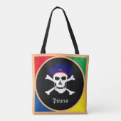 Tote Bag Drapeau Captain & Pirates - Île aux trésors/enfant (Dos)