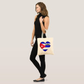 Tote Bag Drapeau cardiaque cubain (Devant (modèle))