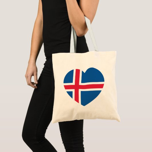 Tote Bag Drapeau cardiaque islandais (Devant (produit))