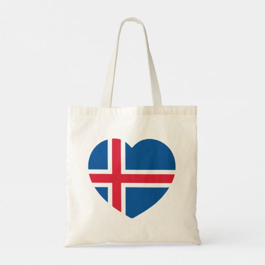 Tote Bag Drapeau cardiaque islandais (Dos)