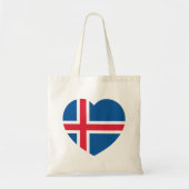 Tote Bag Drapeau cardiaque islandais (Devant)