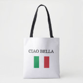 Tote Bag Drapeau CIAO BELLA Italie (Devant)