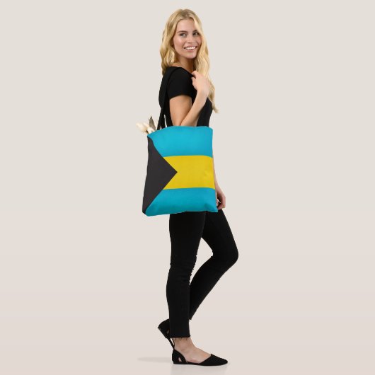 Tote Bag Drapeau cool Bahamas (Sur le modèle)