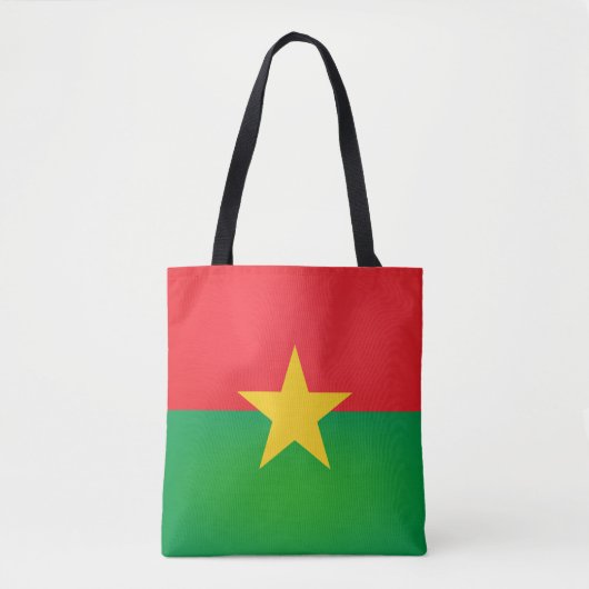 Tote Bag Drapeau cool Burkina Faso (Devant)