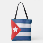 Tote Bag Drapeau cool Cuba (Dos)