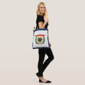Tote Bag Drapeau cool De L'État De Virginie Occidentale (Sur le modèle)