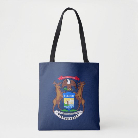 Tote Bag Drapeau cool De L'État Du Michigan (Devant)