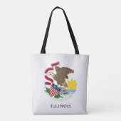 Tote Bag Drapeau cool De L'Illinois (Dos)