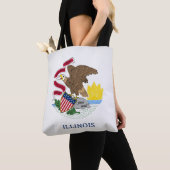 Tote Bag Drapeau cool De L'Illinois (De près)