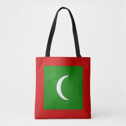 Tote Bag Drapeau cool des Maldives (Devant)