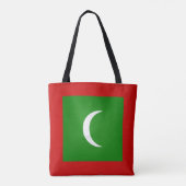 Tote Bag Drapeau cool des Maldives (Dos)