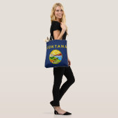 Tote Bag Drapeau cool Du Montana (Sur le modèle)