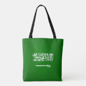 Tote Bag Drapeau Cool en Arabie Saoudite (Dos)