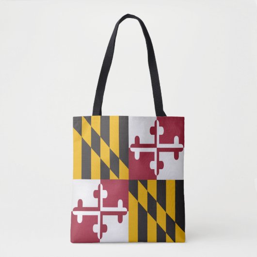 Tote Bag Drapeau cool État Du Maryland (Devant)