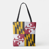 Tote Bag Drapeau cool État Du Maryland (Dos)