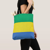 Tote Bag Drapeau cool Gabon Mode (De près)