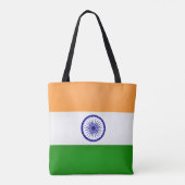 Tote Bag Drapeau cool Inde (Dos)