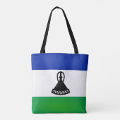 Tote Bag Drapeau cool Lesotho (Dos)