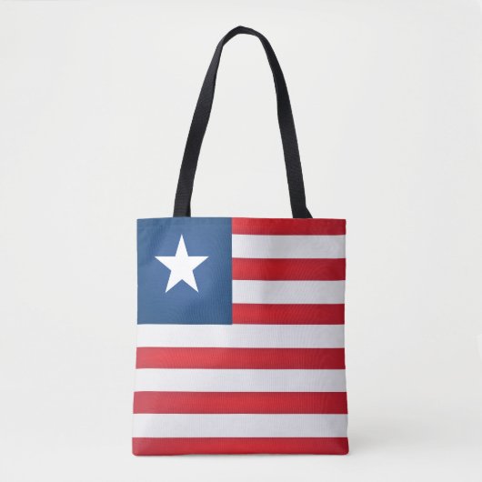 Tote Bag Drapeau cool Liberia (Devant)