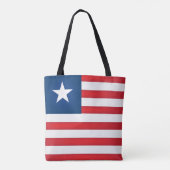 Tote Bag Drapeau cool Liberia (Dos)