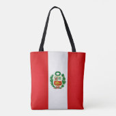 Tote Bag Drapeau cool Pérou (Dos)