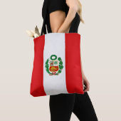 Tote Bag Drapeau cool Pérou (De près)