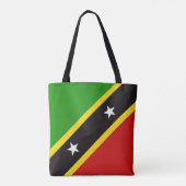 Tote Bag Drapeau cool Saint-Kitts-Et-Nevis (Dos)