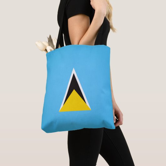 Tote Bag Drapeau cool Sainte-Lucie (De près)