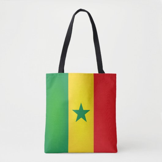 Tote Bag Drapeau cool Sénégal Mode (Devant)