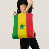 Tote Bag Drapeau cool Sénégal Mode (De près)
