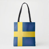 Tote Bag Drapeau cool Suède (Devant)