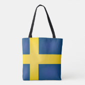 Tote Bag Drapeau cool Suède (Dos)