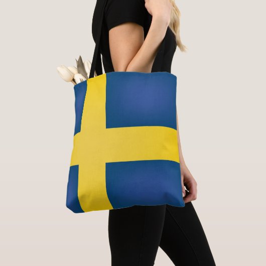 Tote Bag Drapeau cool Suède (De près)