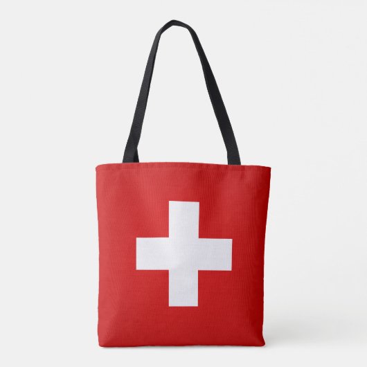 Tote Bag Drapeau cool Suisse (Dos)