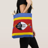 Tote Bag Drapeau Cool Swaziland (Eswatini) (De près)