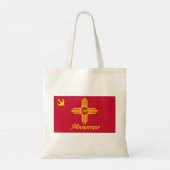 Tote Bag Drapeau d'Albuquerque (Nouveau-Mexique) (Dos)