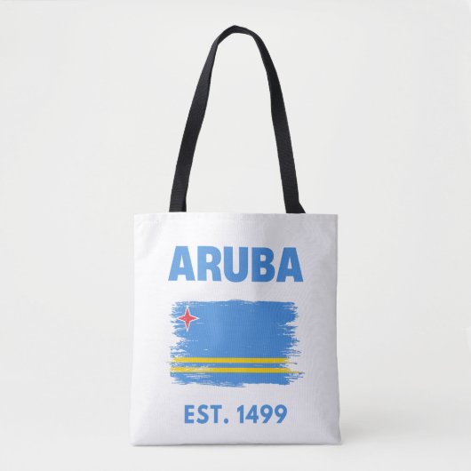 Tote Bag Drapeau d'Aruba (Devant)