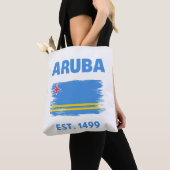 Tote Bag Drapeau d'Aruba (De près)