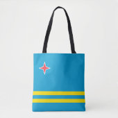 Tote Bag Drapeau d'Aruba (Devant)