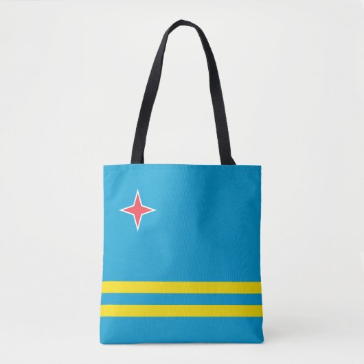 Tote Bag Drapeau d'Aruba (Devant)