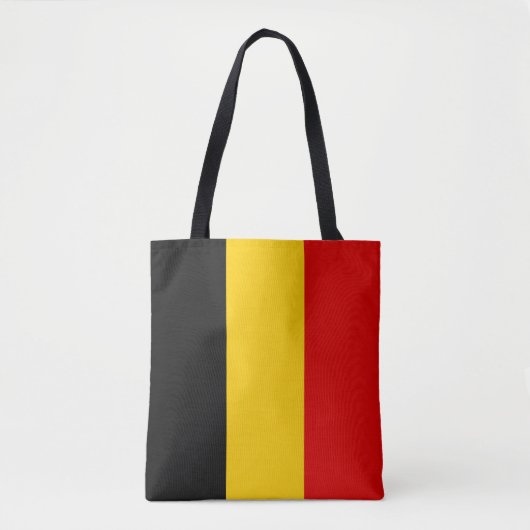 Tote Bag Drapeau de Belgique (Devant)