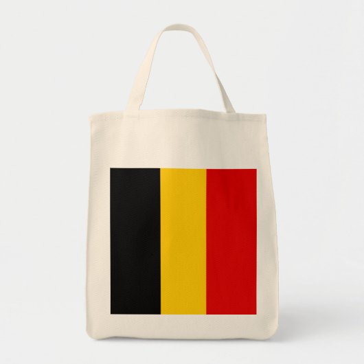 Tote Bag Drapeau de Belgique (Devant)