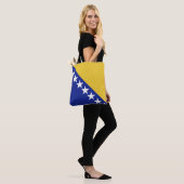 Tote Bag Drapeau de Bosnie-Herzégovine (Sur le modèle)