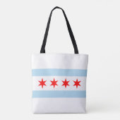 Tote Bag Drapeau de Chicago (Dos)
