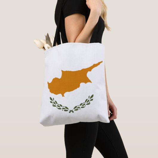 Tote Bag Drapeau de Chypre (De près)