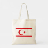 Tote Bag Drapeau de Chypre du Nord (Dos)