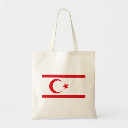 Tote Bag Drapeau de Chypre du Nord (Devant)