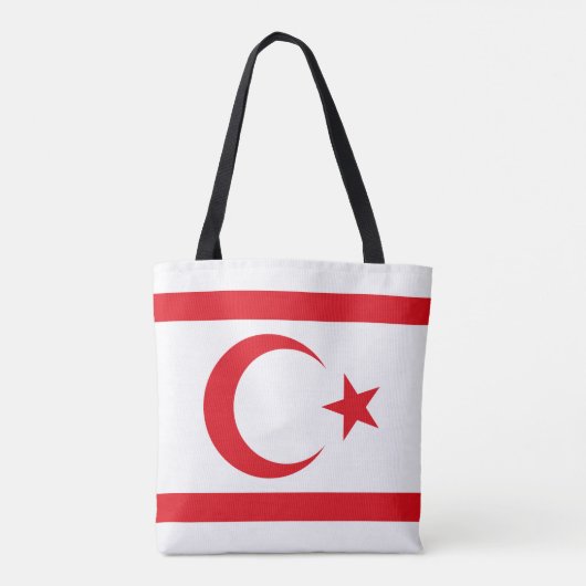Tote Bag Drapeau de Chypre du Nord (Dos)