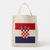 Tote Bag Drapeau de Croatie (Dos)